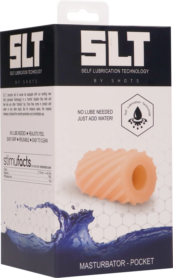 Slt By Shots Self Lubrication Pocket Masturbator – minkštas