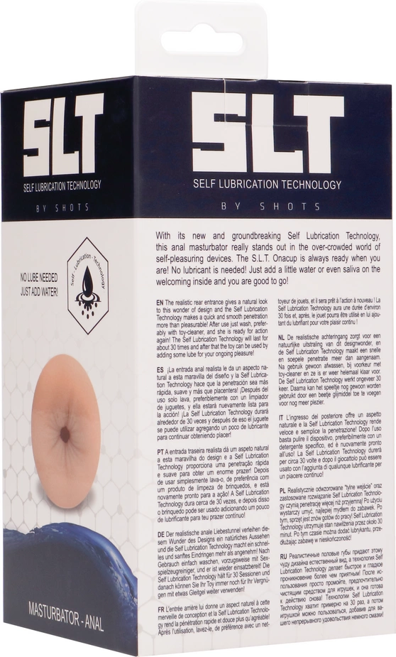Slt By Shots SLT Self Lubrication Masturbator Anal - Flesh
