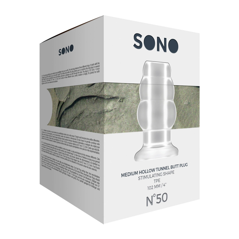 Sono By Shots Nr.50 – Tuščiavidurio tunelio užpakalio kištukas – vidutinis