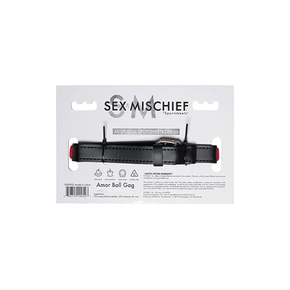 Sportsheets Sportiniai lapeliai – Sex & Mischief Amor Ball Gag
