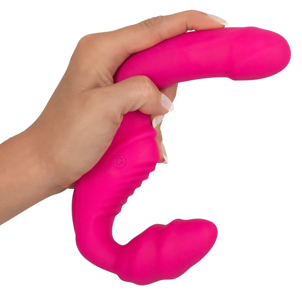 Strapless Strap On Vibruojantis dirželis be petnešėlių 2