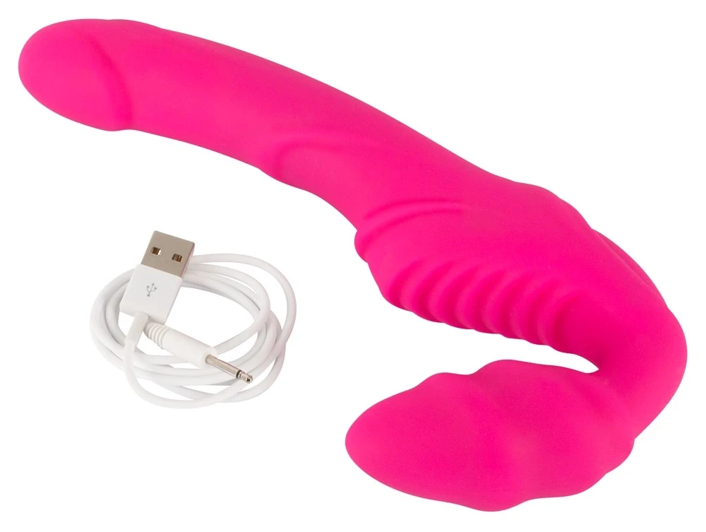 Strapless Strap On Vibruojantis dirželis be petnešėlių 2