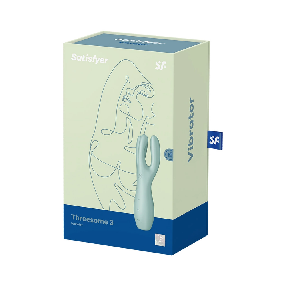 Satisfyer Threesome 3 Mint Dildo