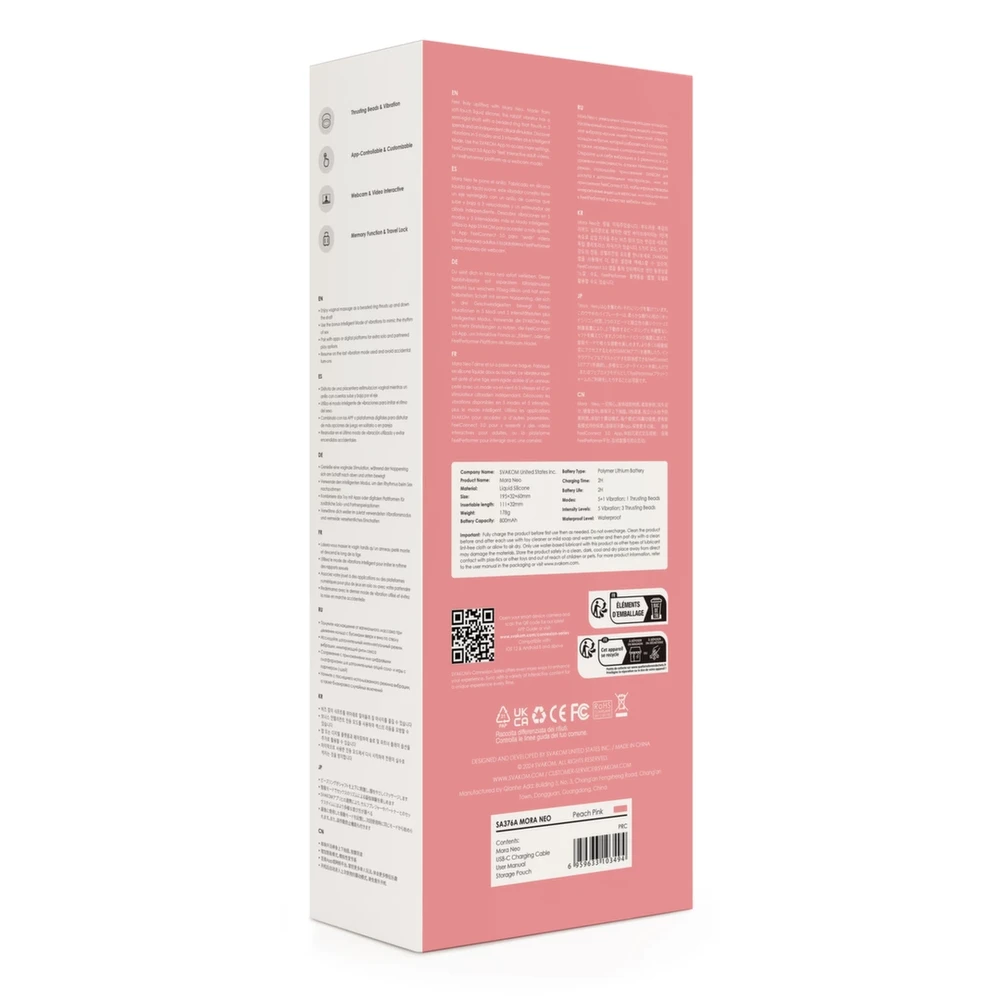 Svakom Mora Neo Peach Rožinė