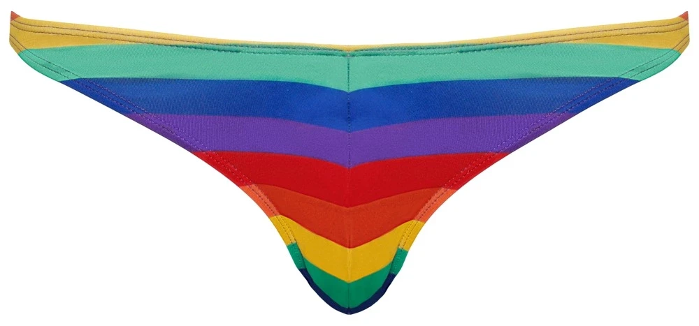 Svenjoyment Vyriški stringai Rainbow 2XL