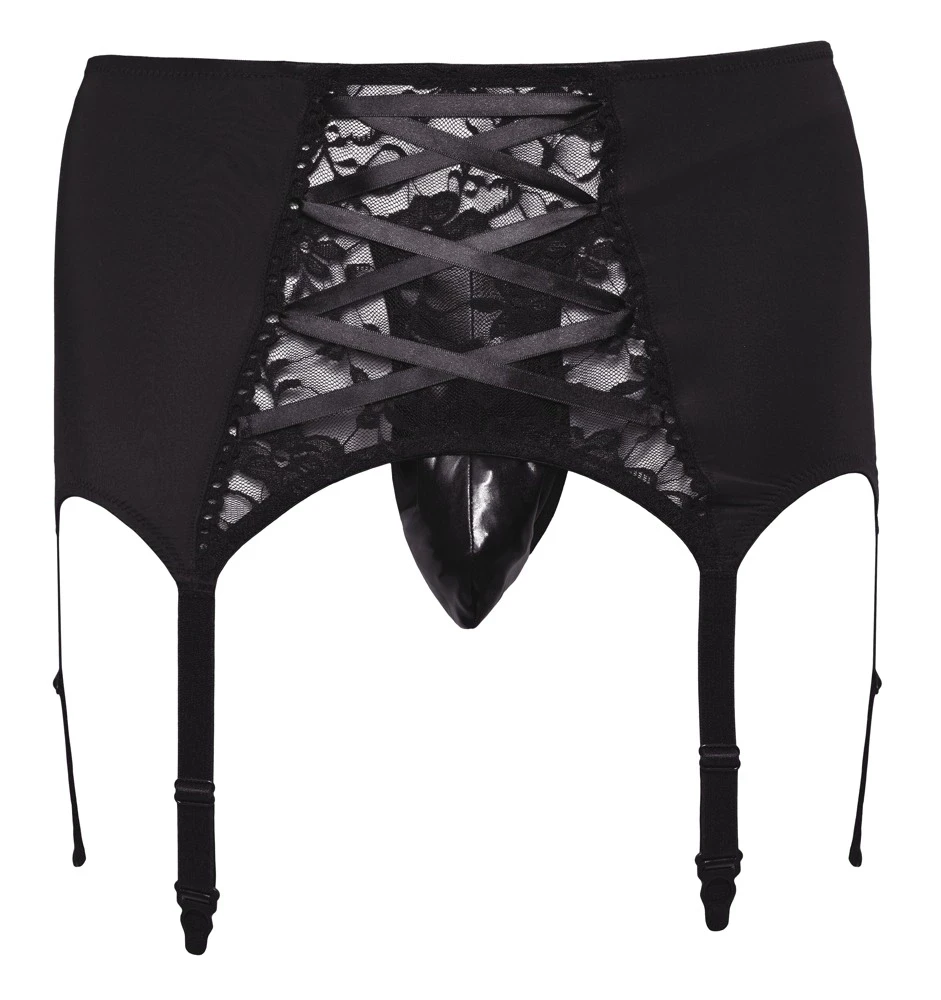 Svenjoyment Men's Suspender Belt L