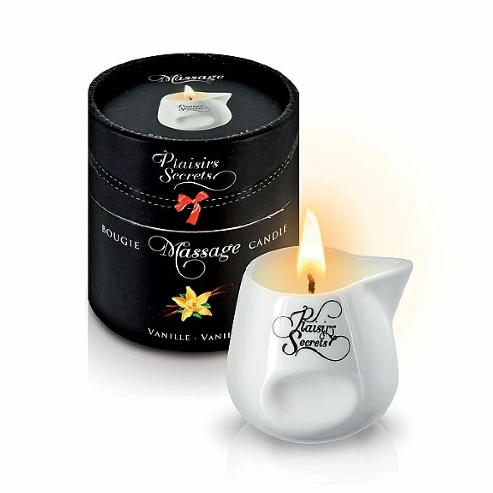 Plaisir Secret Masažo žvakė vanilė 80ml