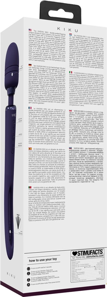 Vive By Shots Vive Clitoral Masažuoklis moterims, USB pakraunama Body Wand