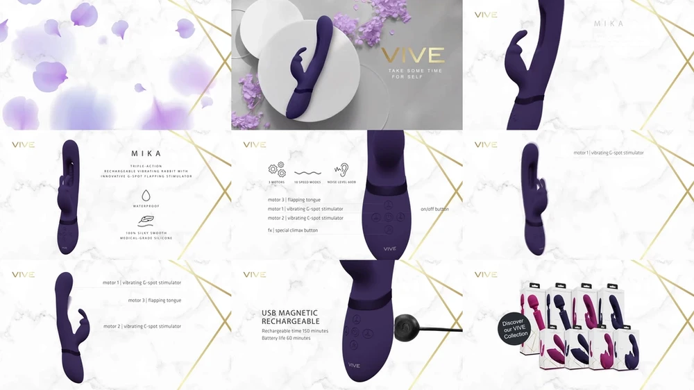 Vive By Shots Vive Mika - Trigubas triušis su G taško plakimu - Violetinė