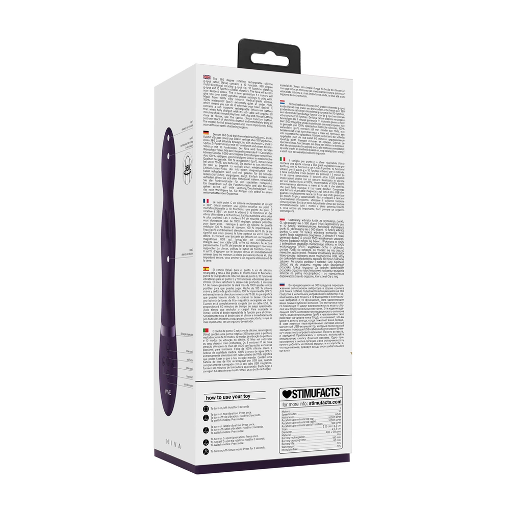 Vive By Shots ShotsToys Rabbit vibratorius - 360degrees Rabbit - Violetinė
