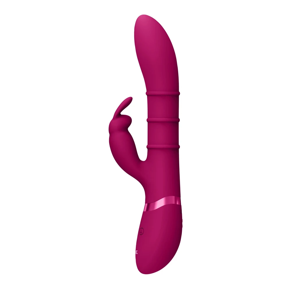 Vive By Shots Rožinė Stimulating Rings, Vibrating G-Spot Rabbit - Rožinė