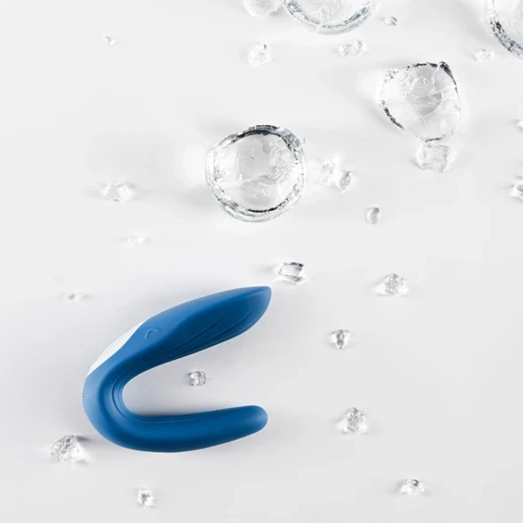 Satisfyer Double Whale Partner Vibratorius poroms valdomas programėle
