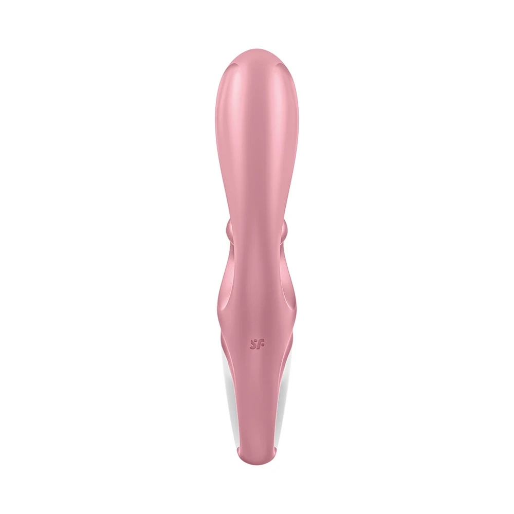 Satisfyer Hug Me bunny vibratorius Rožinė/Balta