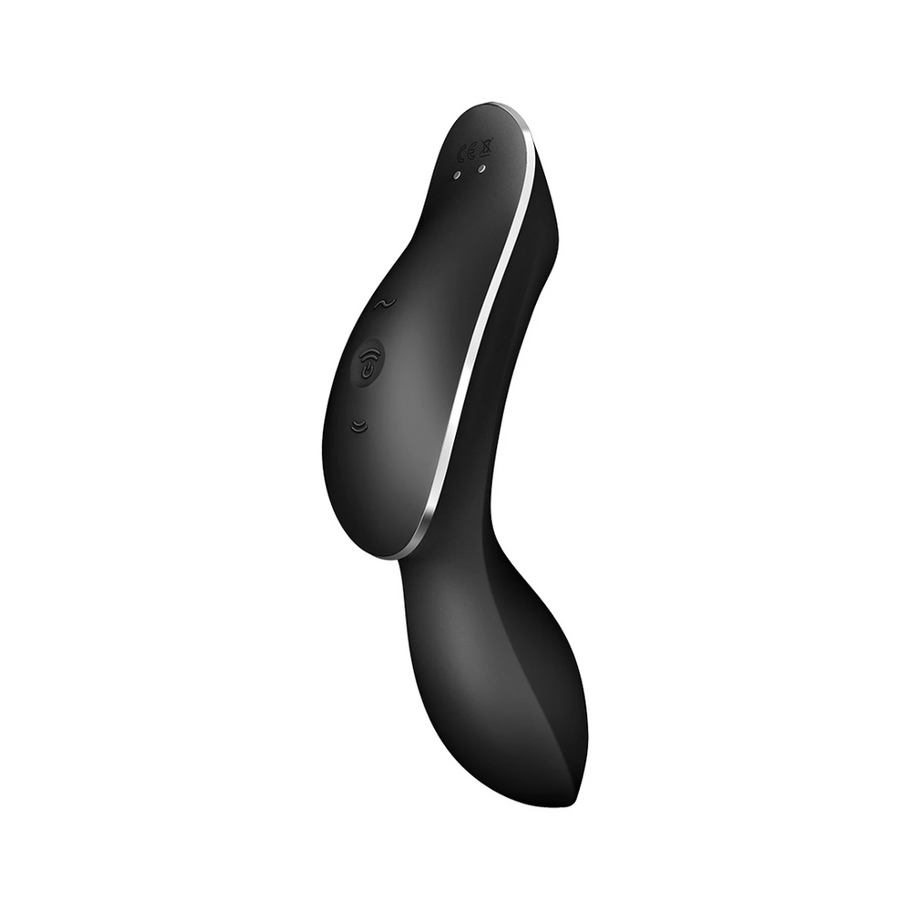 Satisfyer SATISFYER_Curvy Trinity 2 oro pulsavimo vibratorius klitorio stimuliatorius su vibracijomis Juodas