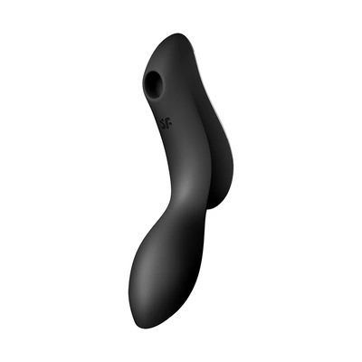 Satisfyer SATISFYER_Curvy Trinity 2 oro pulsavimo vibratorius klitorio stimuliatorius su vibracijomis Juodas