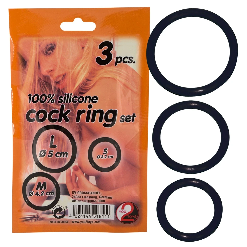 You2Toys RING Silikono gaidžio žiedų rinkinys 3 vnt