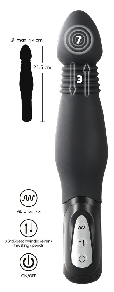 You2Toys Y2T Juodas Thrusting Anal Vibe