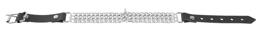 ZADO Leder Halsfessel Kette