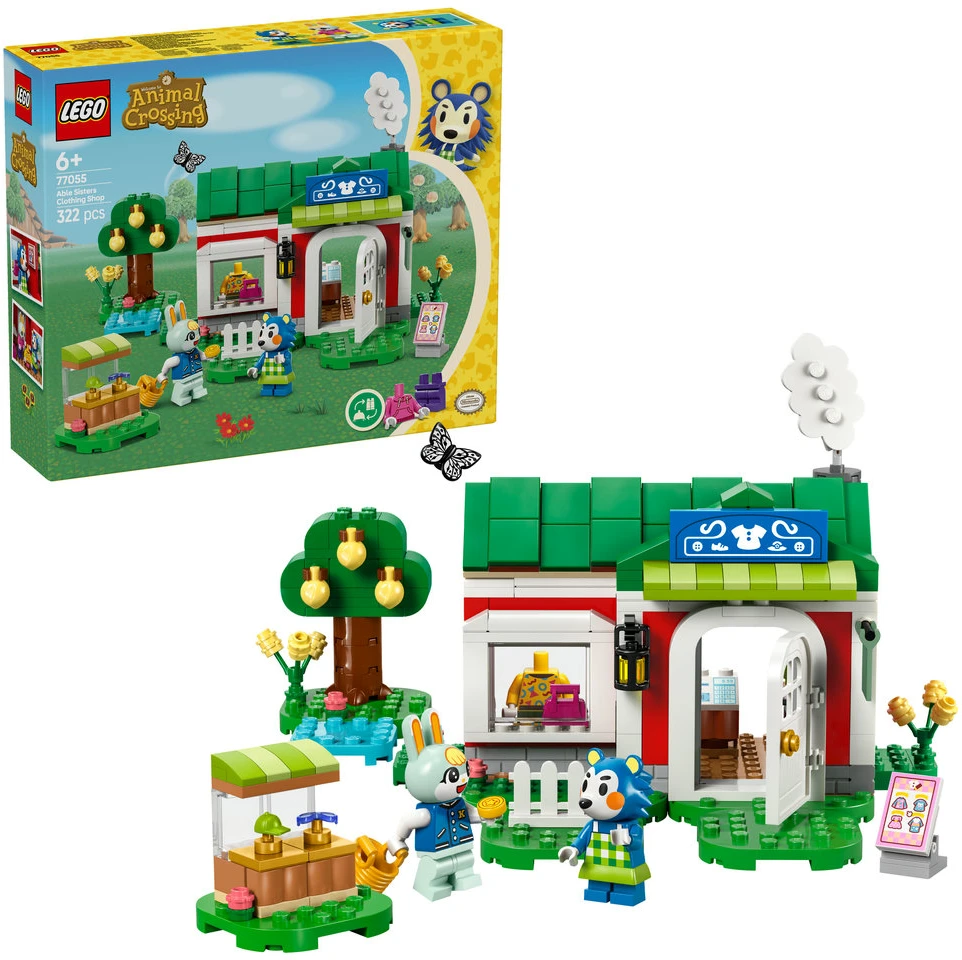 LEGO® Animal Crossing™ „Able Sisters“ drabužių parduotuvė (77055)