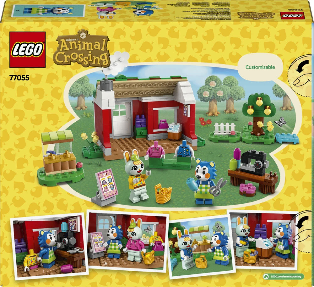 LEGO® Animal Crossing™ „Able Sisters“ drabužių parduotuvė (77055)