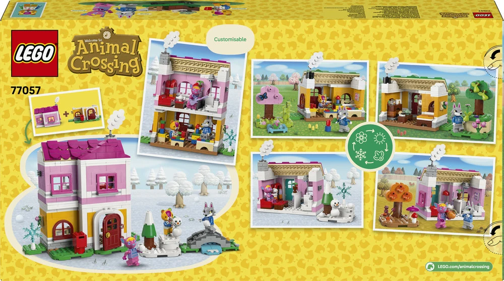 LEGO® Animal Crossing Kūrybiniai namai: smagūs metų laikai (77057)