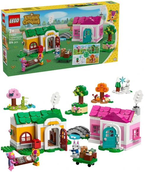 LEGO® Animal Crossing Kūrybiniai namai: smagūs metų laikai (77057)