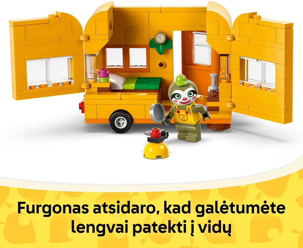 LEGO® Animal Crossing™ Leif furgonas ir sodo prekių parduotuvė (77054)