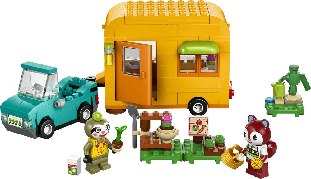 LEGO® Animal Crossing™ Leif furgonas ir sodo prekių parduotuvė (77054)