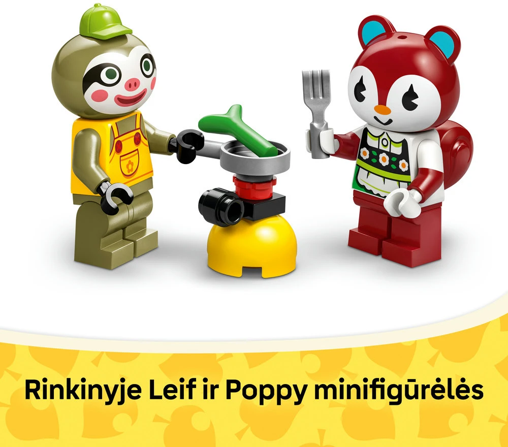 LEGO® Animal Crossing™ Leif furgonas ir sodo prekių parduotuvė (77054)