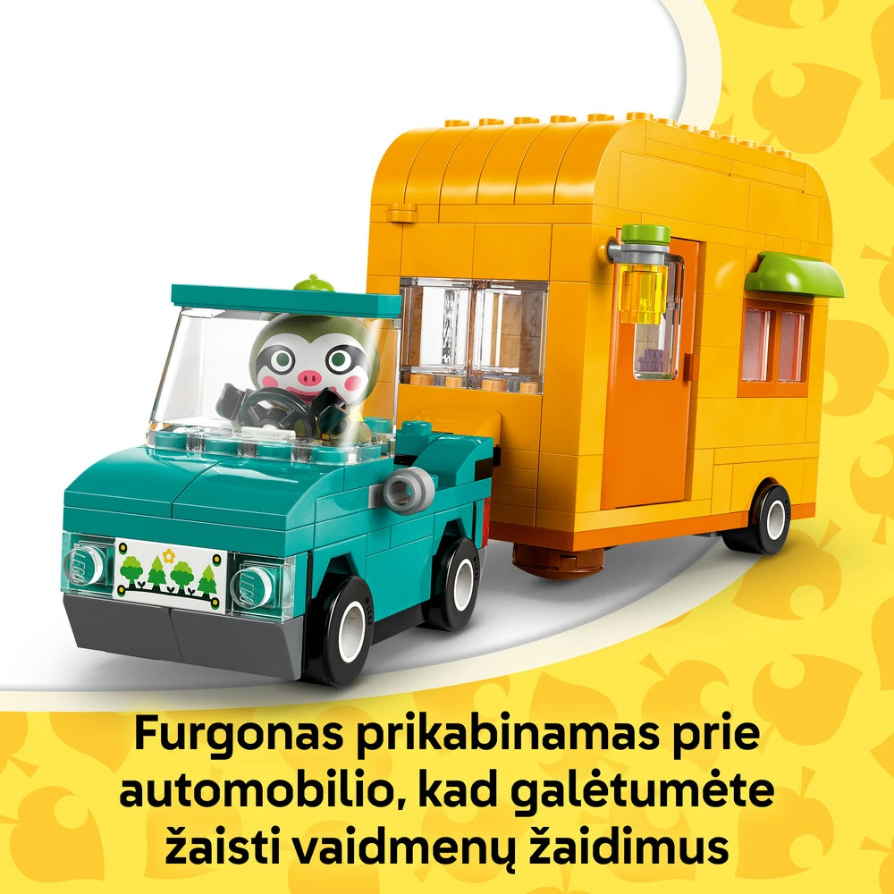 LEGO® Animal Crossing™ Leif furgonas ir sodo prekių parduotuvė (77054)