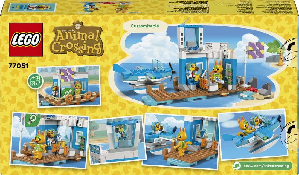 LEGO® Animal Crossing™ Skrydis su „Dodo Airlines“ (77051)