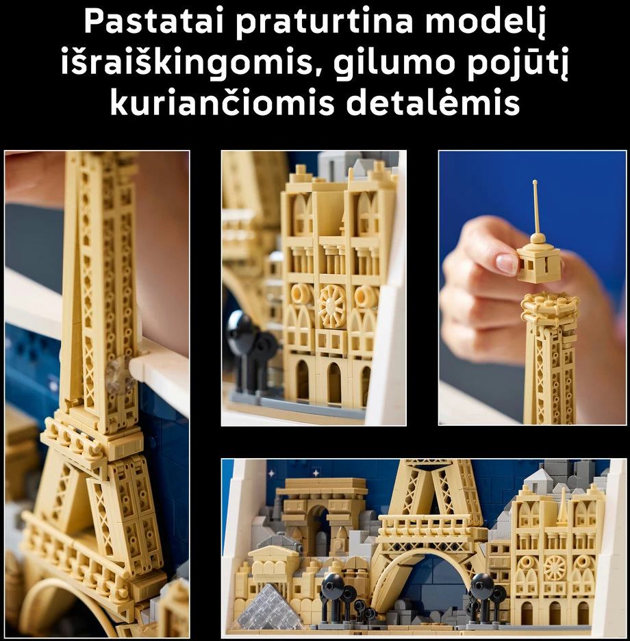 LEGO® Architecture Meilės miestas Paryžius Rinkinys 21064