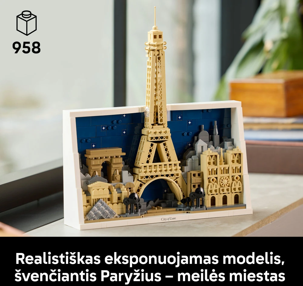 LEGO® Architecture Meilės miestas Paryžius Rinkinys 21064