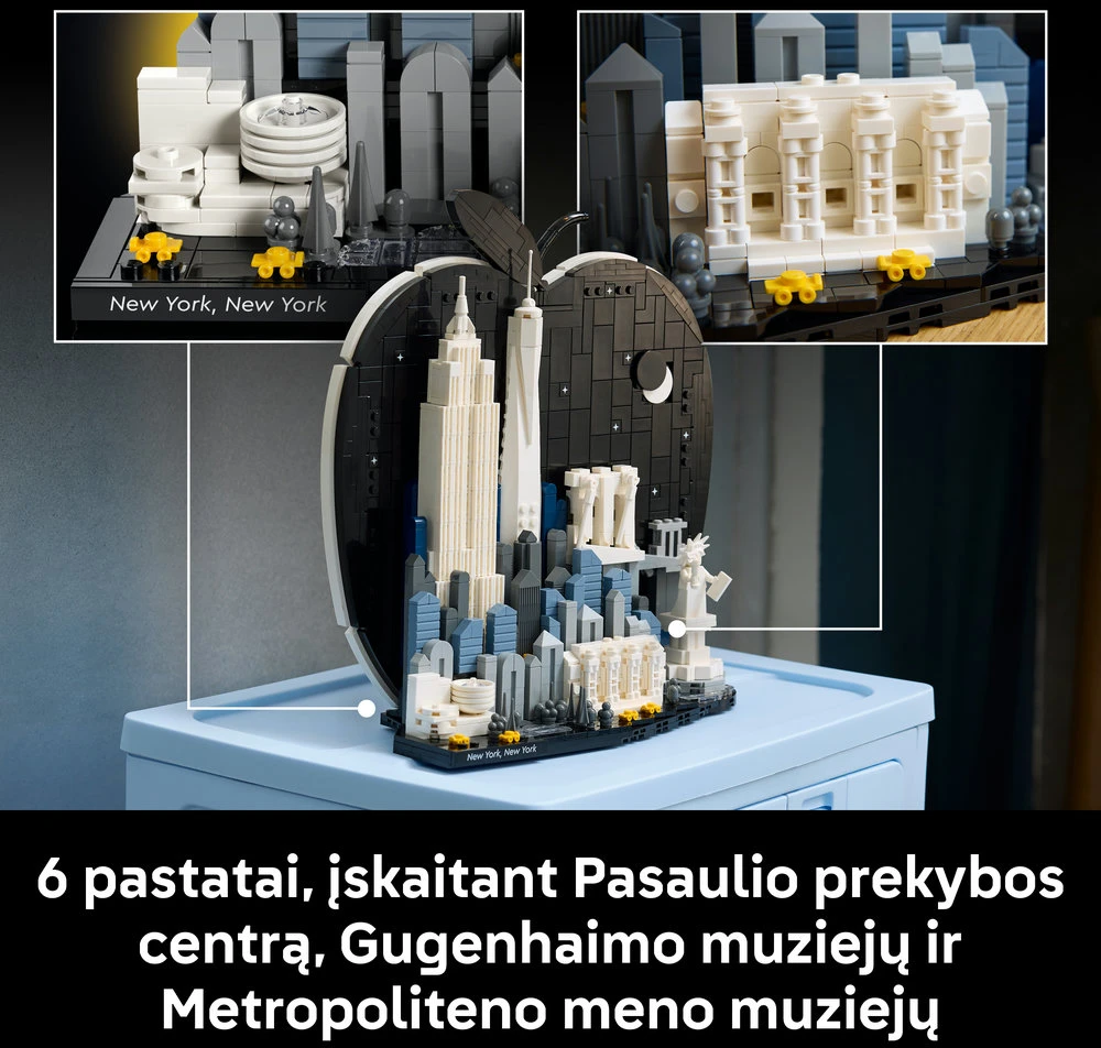 LEGO® Architecture Niujorkas – Didysis obuolys Modelis 21066