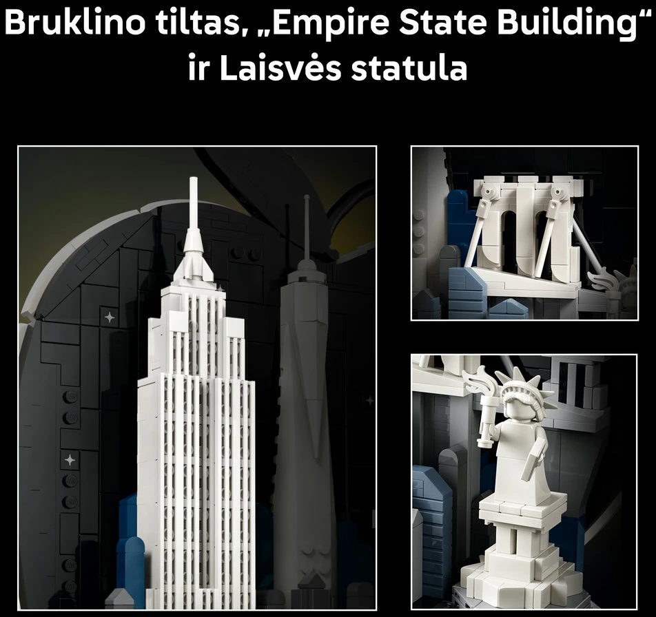 LEGO® Architecture Niujorkas – Didysis obuolys Modelis 21066