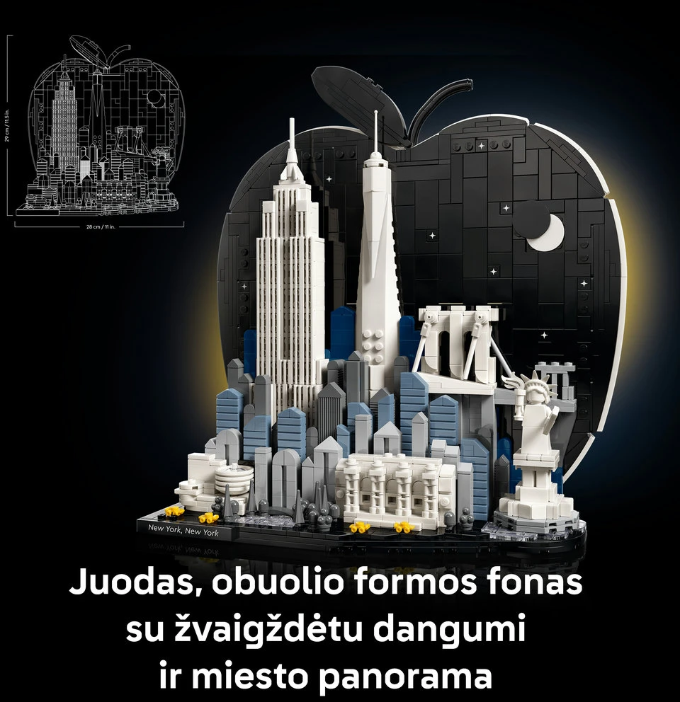 LEGO® Architecture Niujorkas – Didysis obuolys Modelis 21066