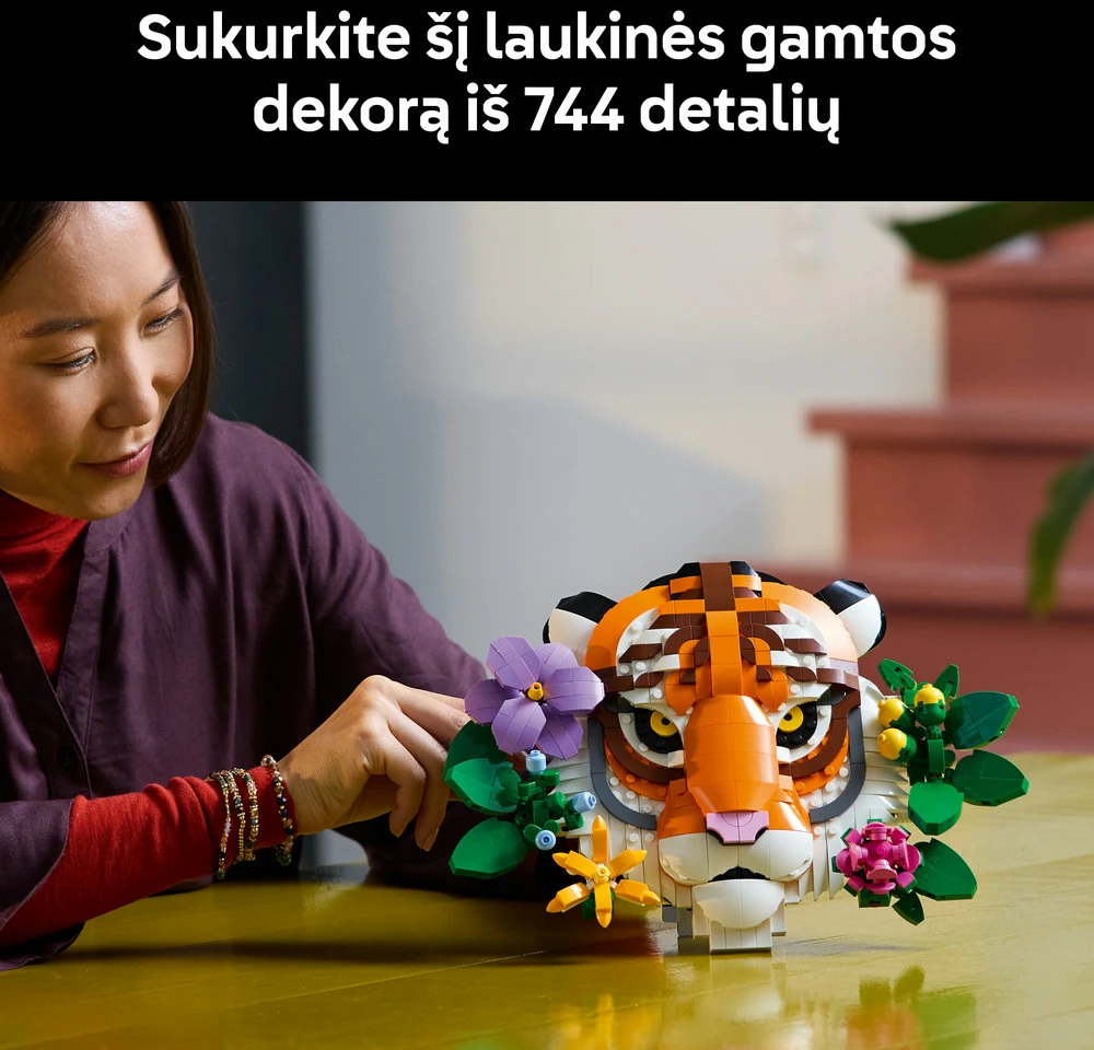 LEGO® Art Gyvūnų kolekcija – tigras (31217)