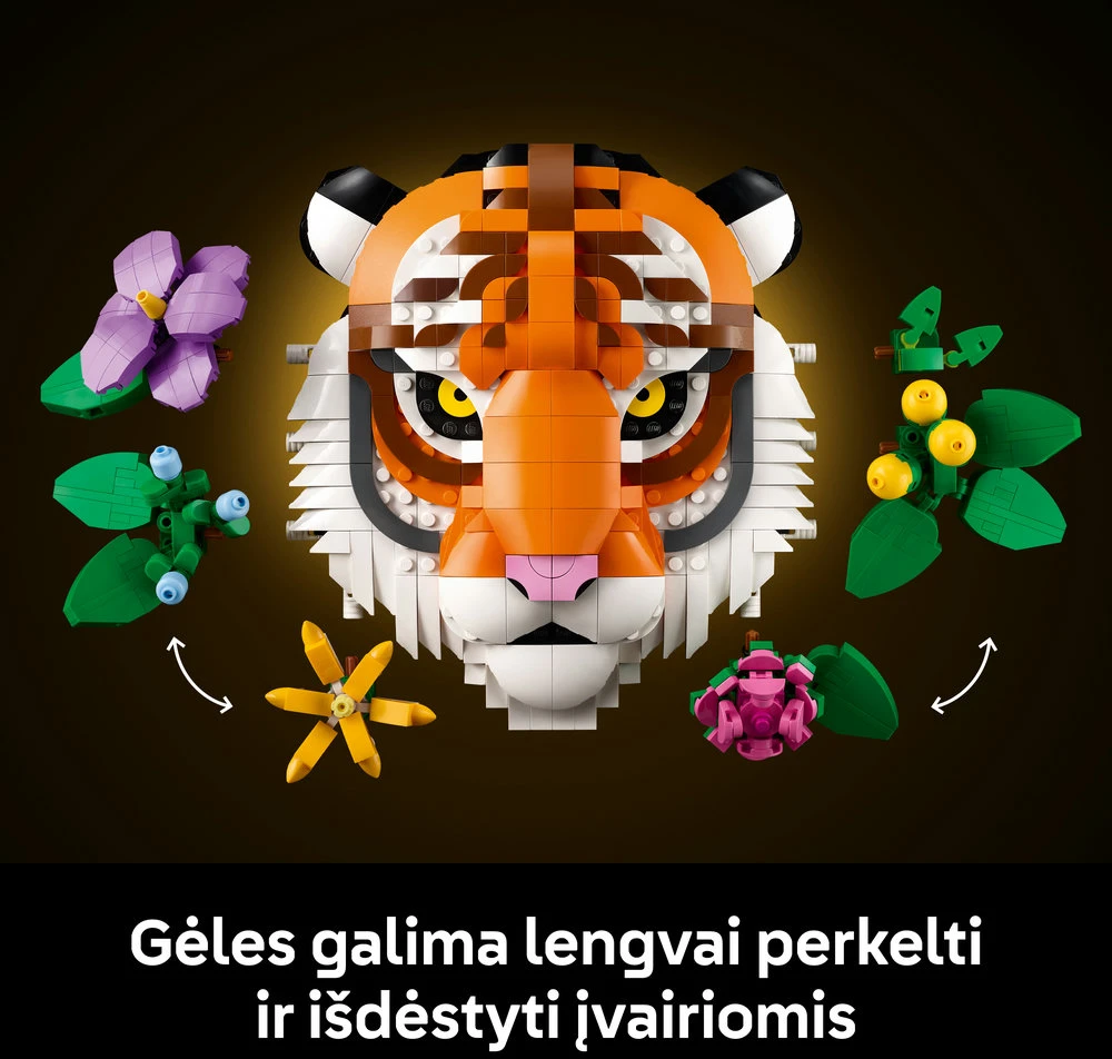 LEGO® Art Gyvūnų kolekcija – tigras (31217)