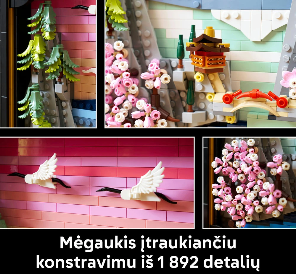 LEGO® Art Japoniškas kraštovaizdis su žydinčiomis vyšniomis 31218