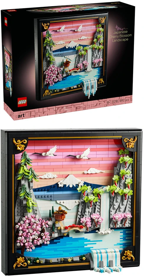 LEGO® Art Japoniškas kraštovaizdis su žydinčiomis vyšniomis 31218
