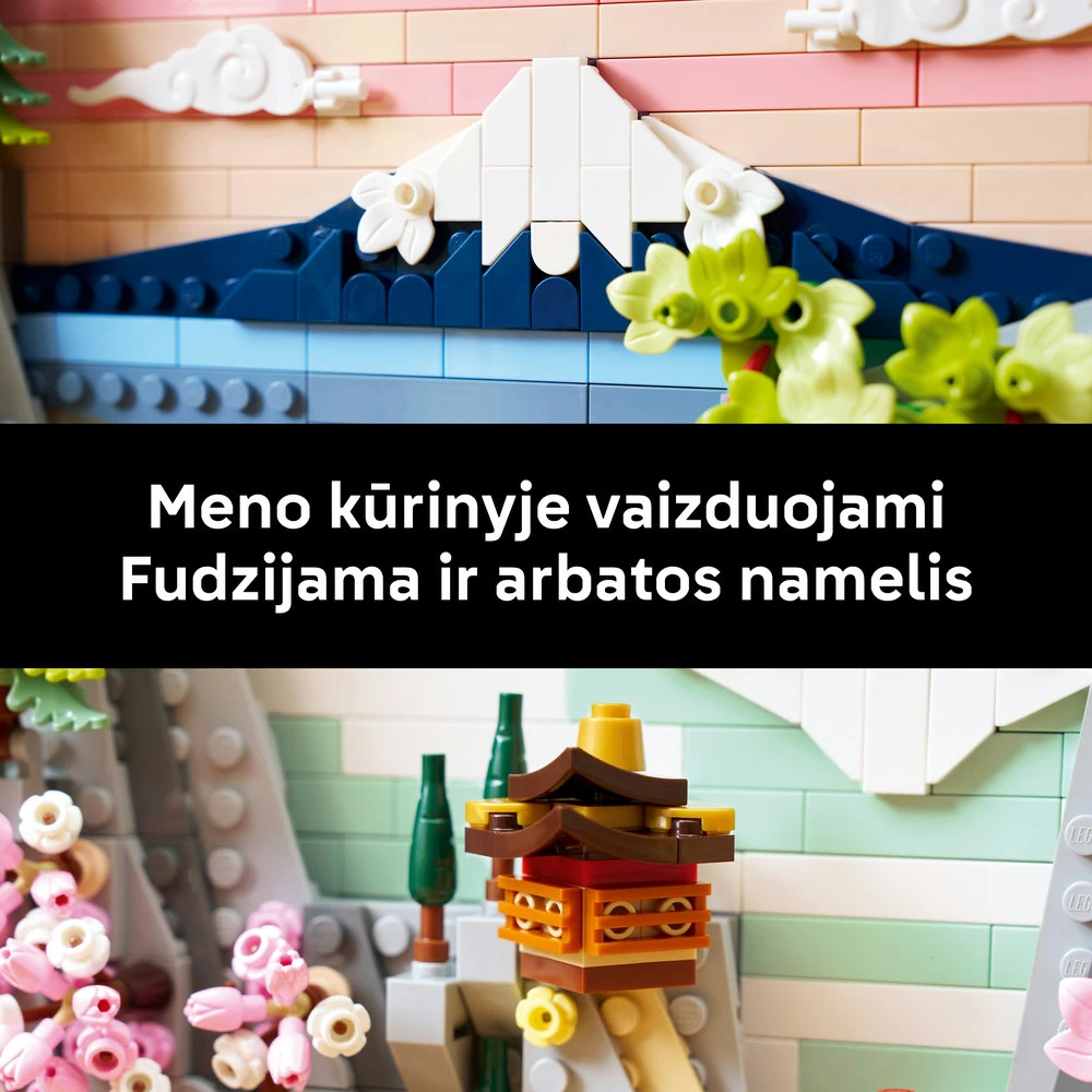 LEGO® Art Japoniškas kraštovaizdis su žydinčiomis vyšniomis 31218