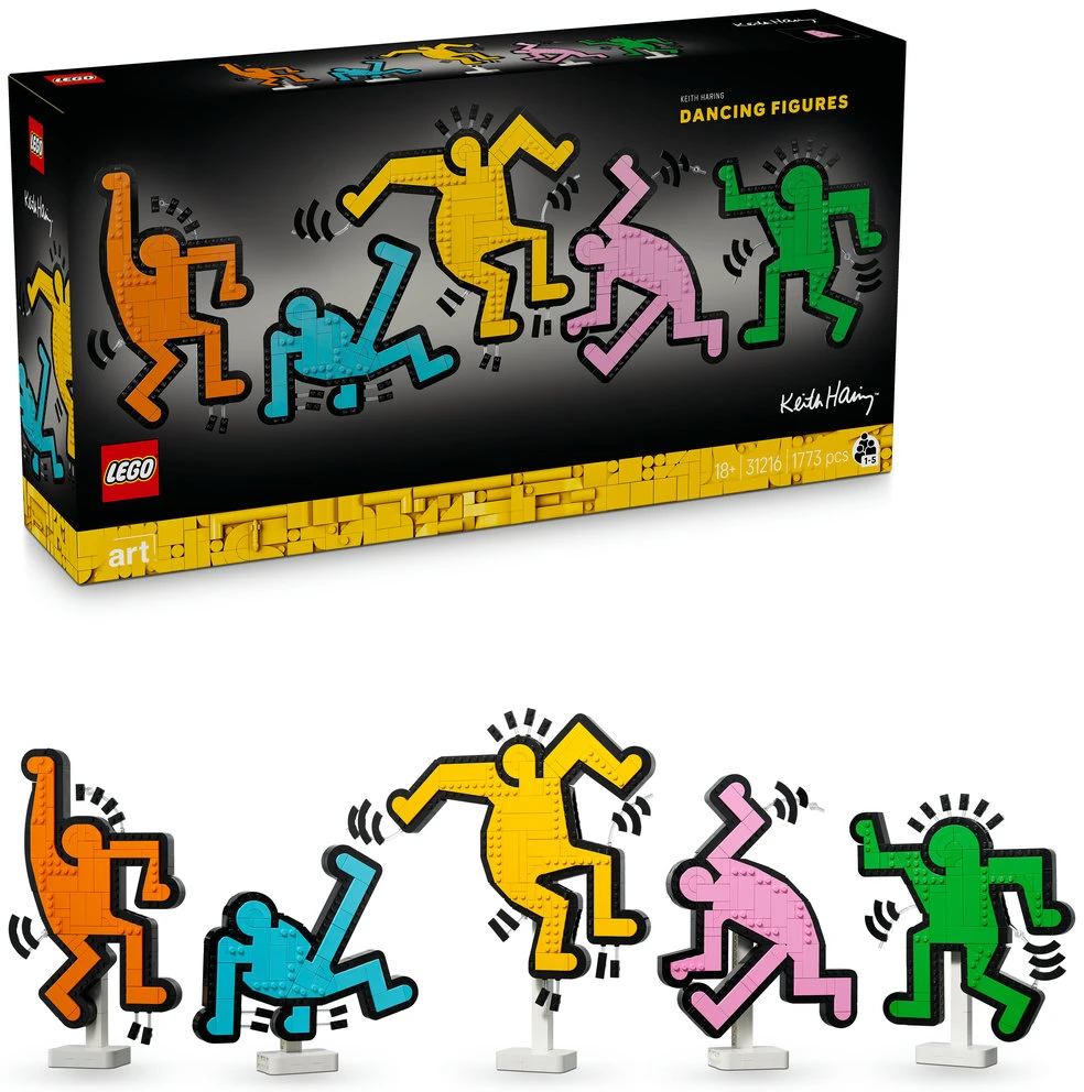 LEGO® Art Keith Haring šokančios figūros Dekoras 31216