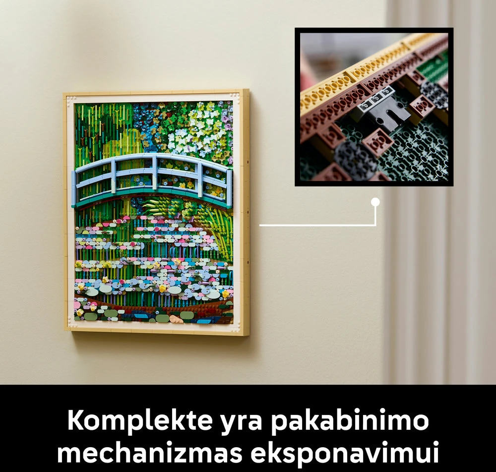 LEGO® Art Klodas Monė – Tiltas virš vandens lelijų tvenkinio 31220