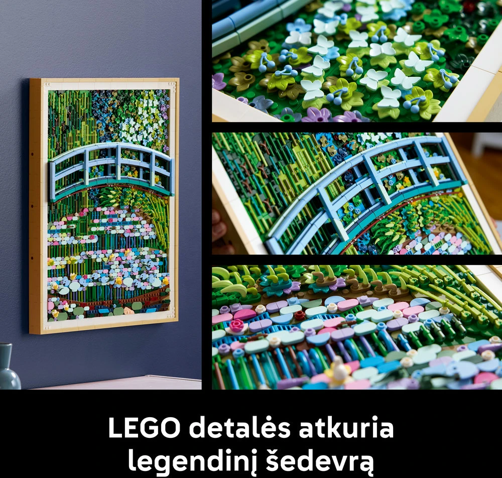 LEGO® Art Klodas Monė – Tiltas virš vandens lelijų tvenkinio 31220