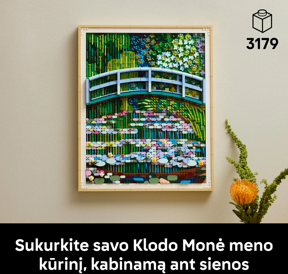 LEGO® Art Klodas Monė – Tiltas virš vandens lelijų tvenkinio 31220