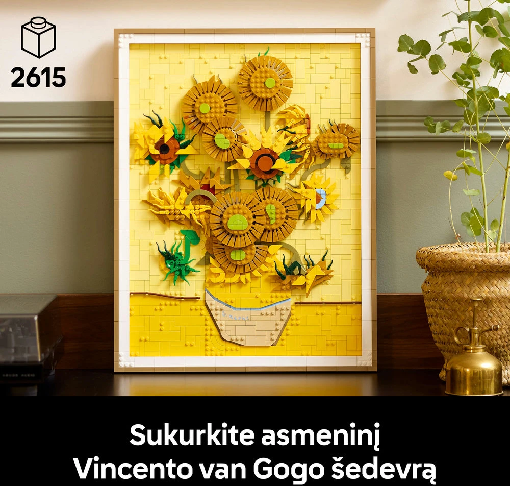 LEGO® Art Vincent van Gogh – „Saulėgrąžos“ Rinkinys 31215