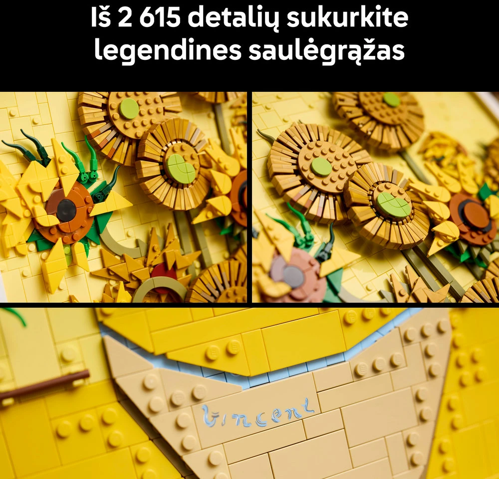 LEGO® Art Vincent van Gogh – „Saulėgrąžos“ Rinkinys 31215