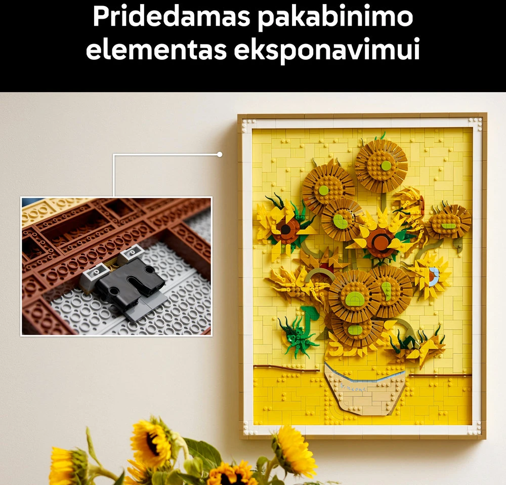 LEGO® Art Vincent van Gogh – „Saulėgrąžos“ Rinkinys 31215