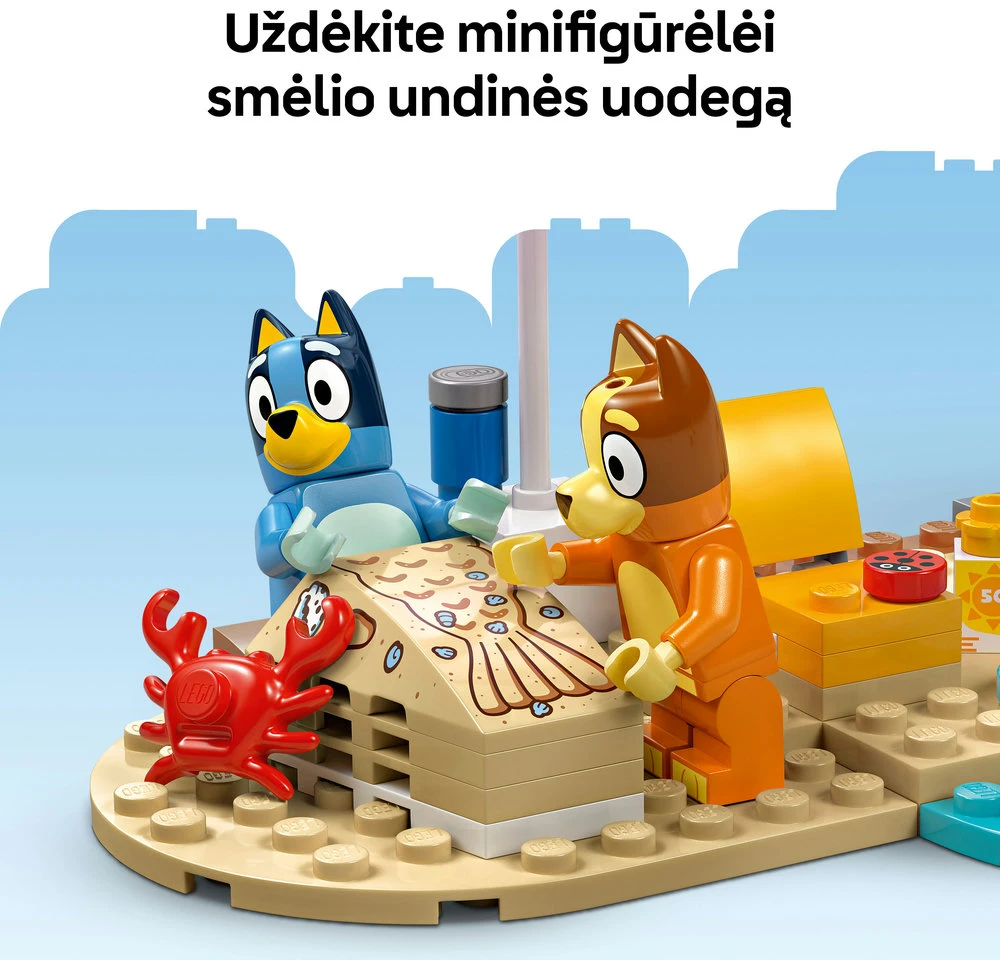 LEGO® Bluey: Bluey išvyka į paplūdimį šeimos automobiliu 11202