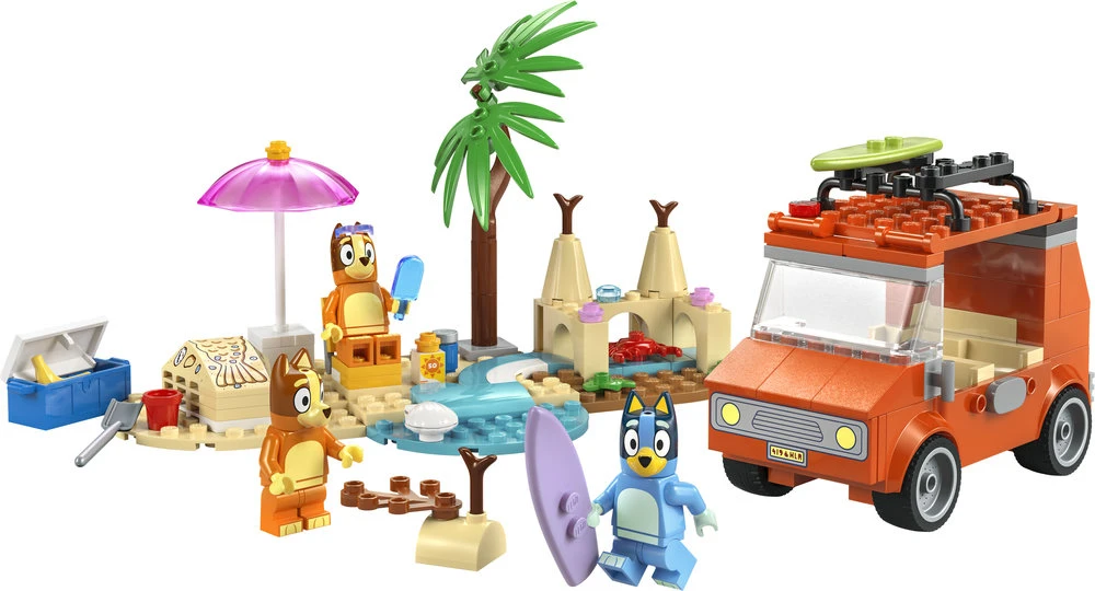 LEGO® Bluey: Bluey išvyka į paplūdimį šeimos automobiliu 11202
